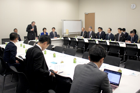 海洋プラスチック対策推進議員連盟設立総会の様子